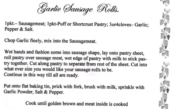 Garlic Sausage Rolls