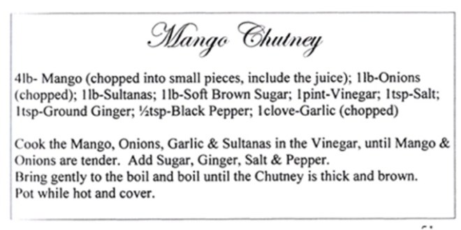 Mango Recipe